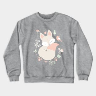 Sleeping Fox - grey Crewneck Sweatshirt